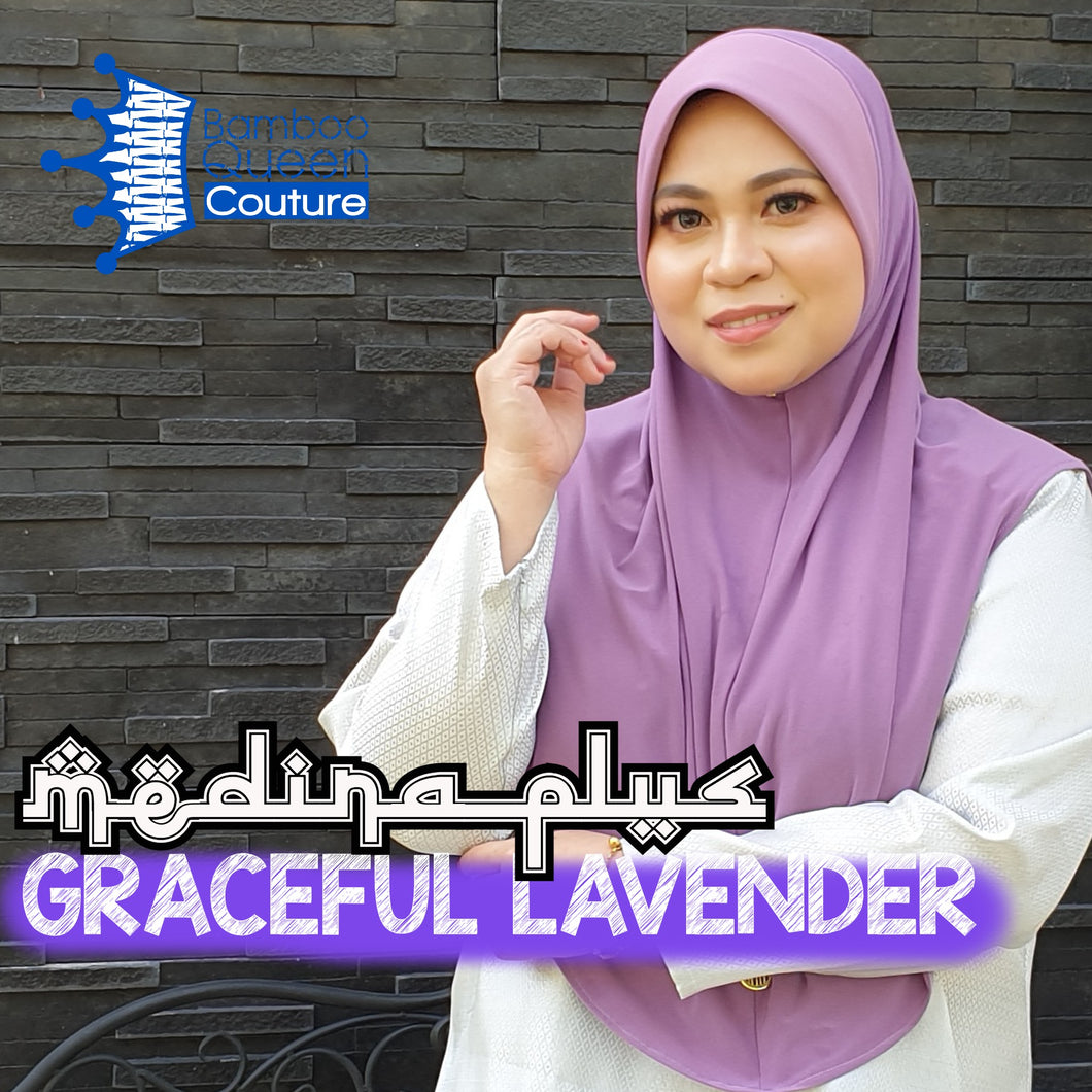 Tudung Sarung_M : Medina Plus in Graceful Lavender
